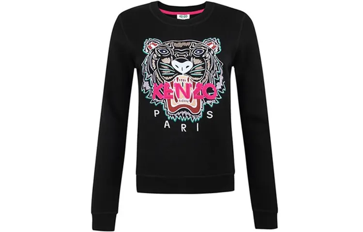 KENZO Classic Tiger Head Sweatshirt Women's Black