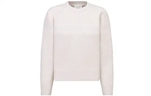 DIOR SS21 Fitted Sweater Women's White