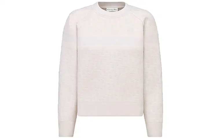 DIOR SS21 Fitted Sweater Women's White