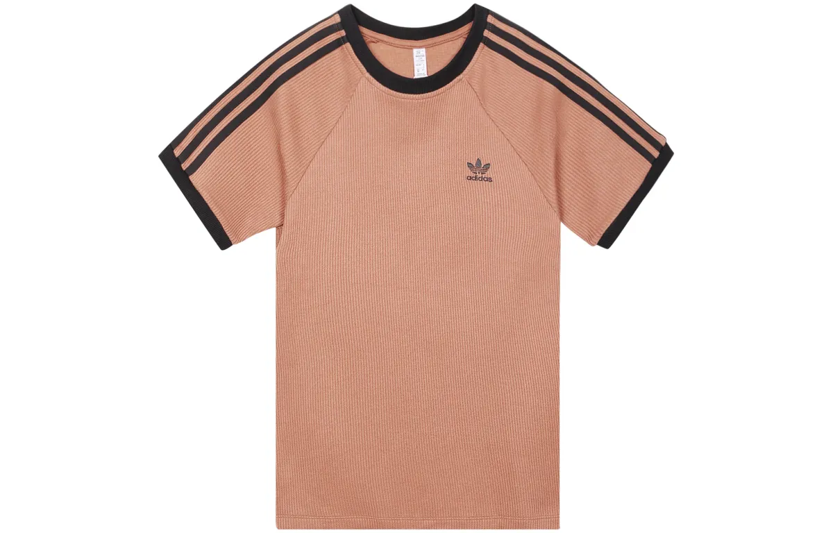 Adidas Originals Raglan Sleeve T Shirt Women's Clay Strata