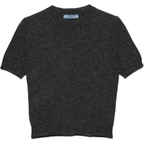 Prada short-sleeve cashmere top