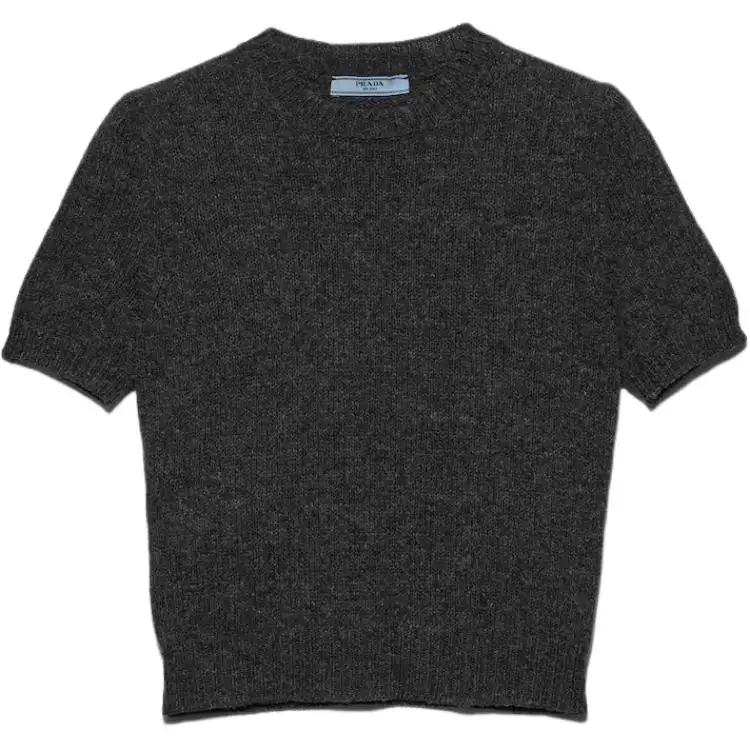 Prada short-sleeve cashmere top