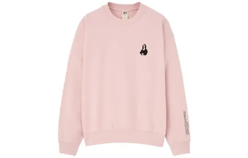 UNIQLO x LUFUGONGBOWUGUAN Crew Neck Loose Fit Sweatshirt Women's Pastel Pink