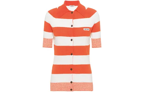 MIU MIU Shirts Women's Coral Square Collar Moderate Other