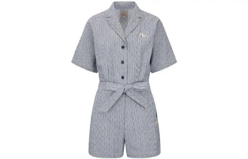 EVISU Bodysuits Women's Gray Lapel
