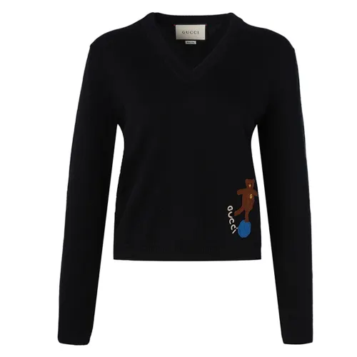 GUCCI Cashmere Sweater Women's Black