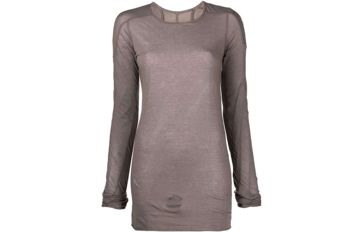 RICK OWENS Sweatshirts Women's Gray Crew Neck Thin