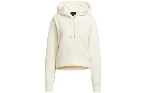 Adidas Ivy Park Crop Hoodie Off White