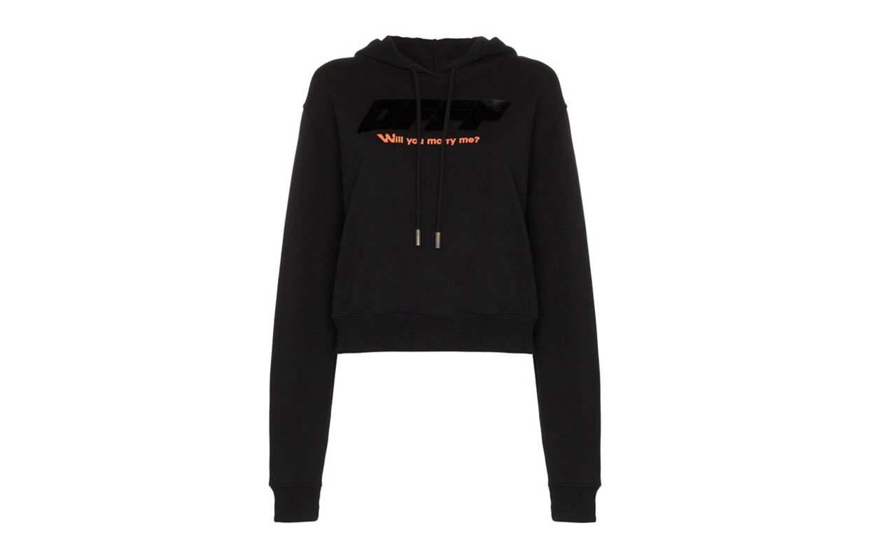 Женское худи OFF-WHITE Modern Obstacles (черное)
