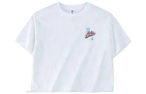 Anta Life Collection Drop Shoulder Sleeve T Shirt Women's Snowflake White