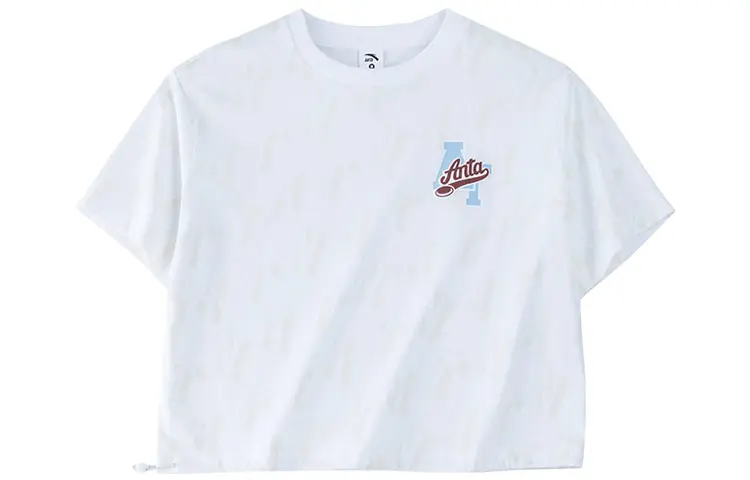 Anta Life Collection Drop Shoulder Sleeve T Shirt Women's Snowflake White