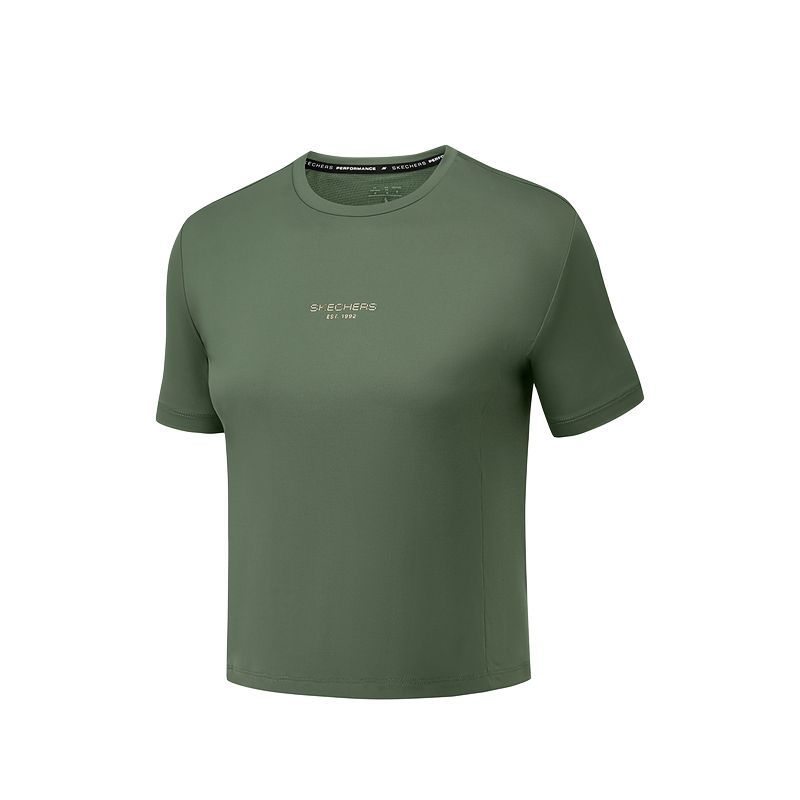 Skechers GODRI T Shirt Women’s Thyme Green