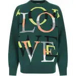LOEWE SS22 Cashmere Sweater Women's Green
