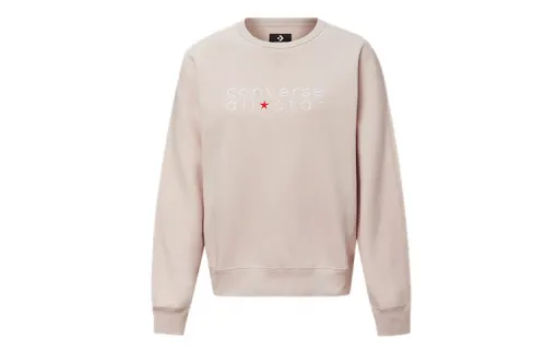 Converse Sweatshirts Women's Pink Crew Neck Moderate Regular