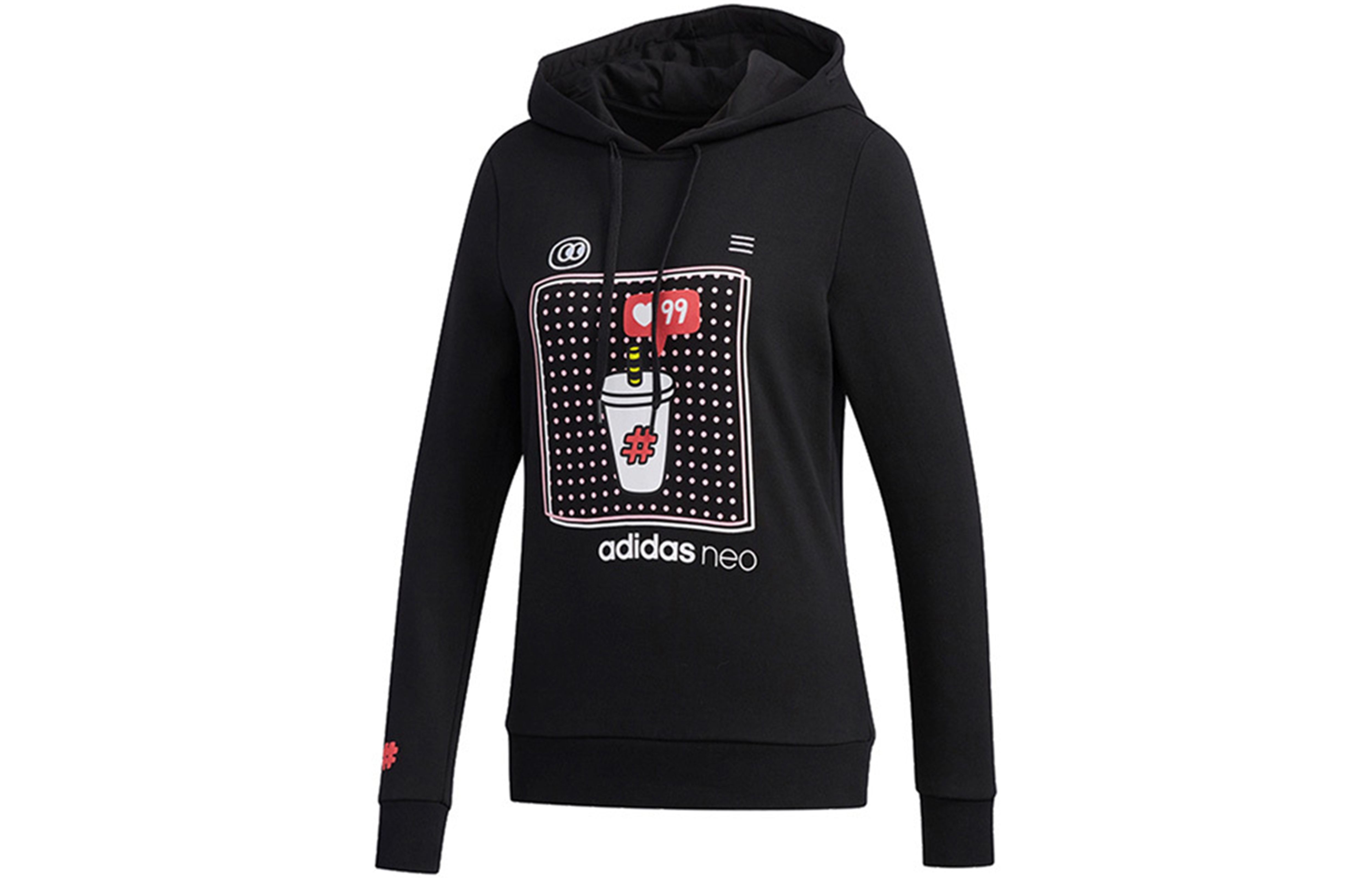 Женское худи adidas neo (черное)