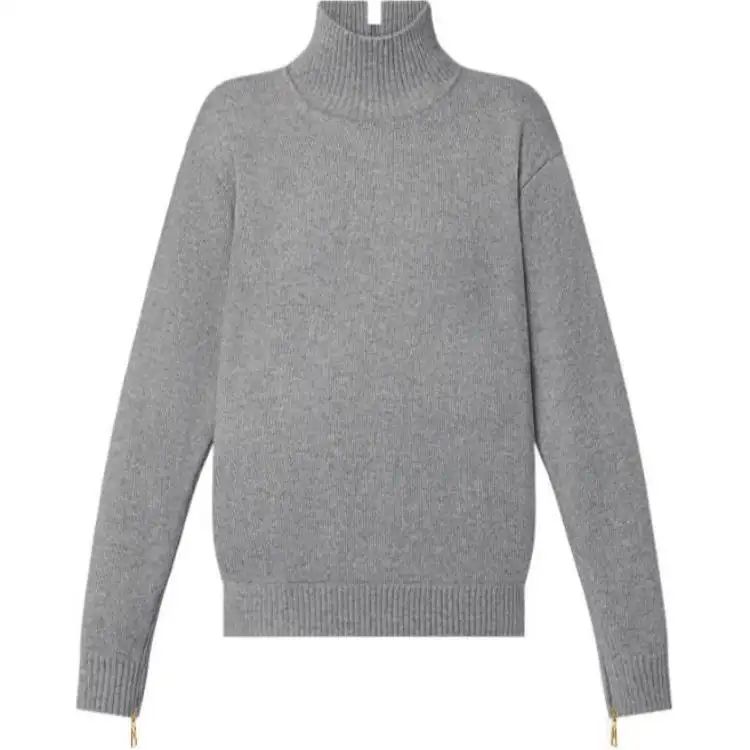 LOUIS VUITTON FW22 Cashmere Sweater Women's Gray