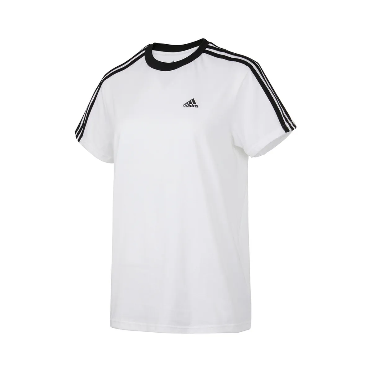 adidas Women's Essentials 3-Stripes Tee White