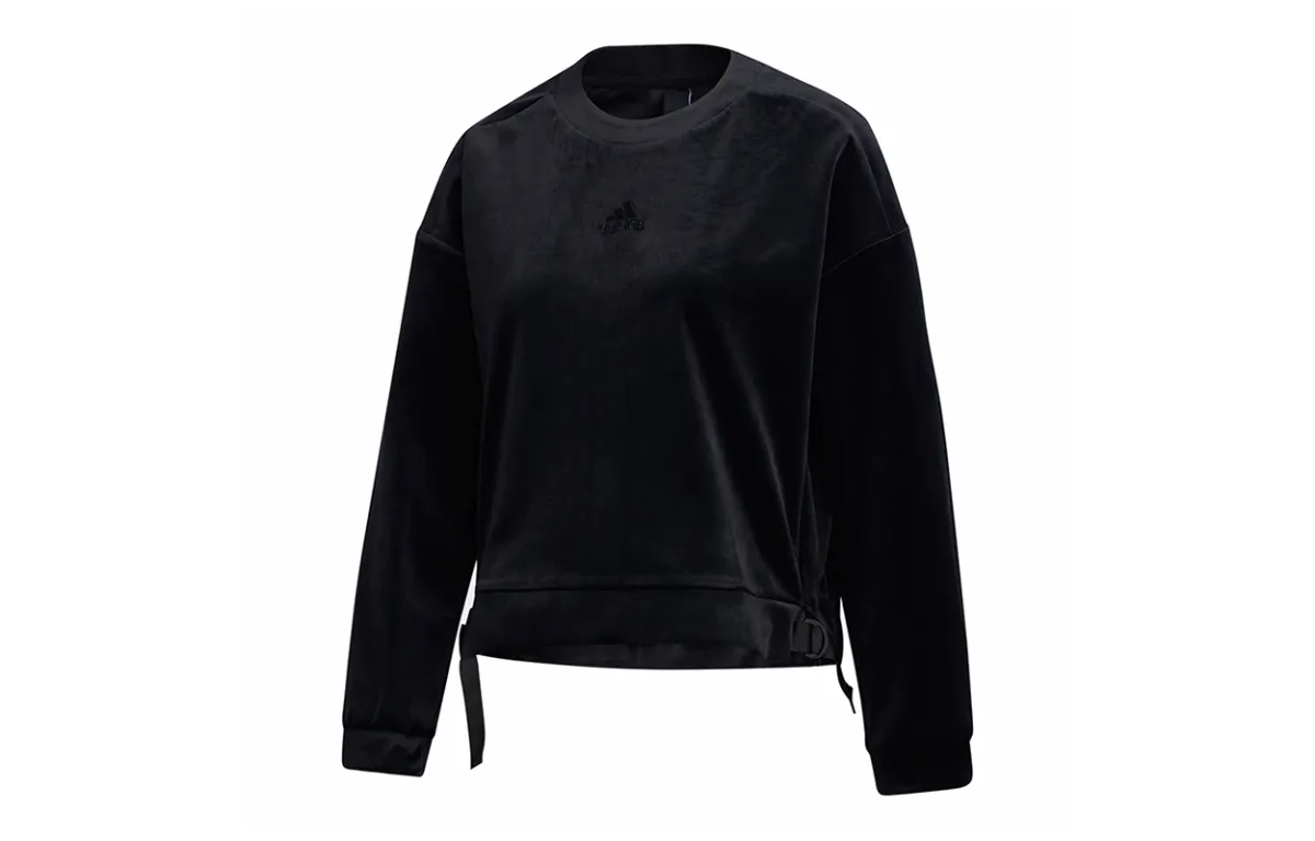Adidas Sweatshirts Women's Black Crew Neck Moderate Regular