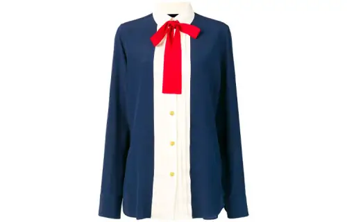 【Previous Season】silk neck bow shirt