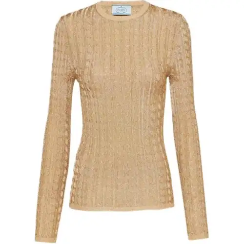 PRADA Holiday FW22 Knitwear Women's Gold