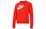 Nike Sweatshirts Women's Red Crew Neck Moderate Regular