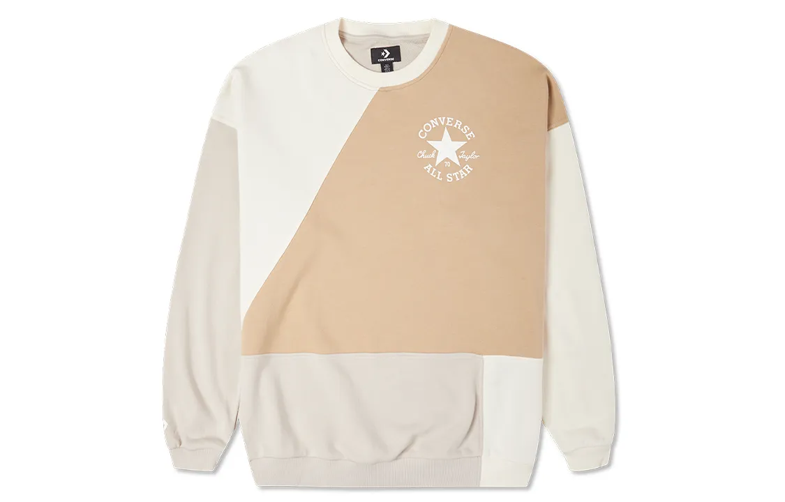 Converse Sweatshirt Women's Khaki Beige Mixed Color