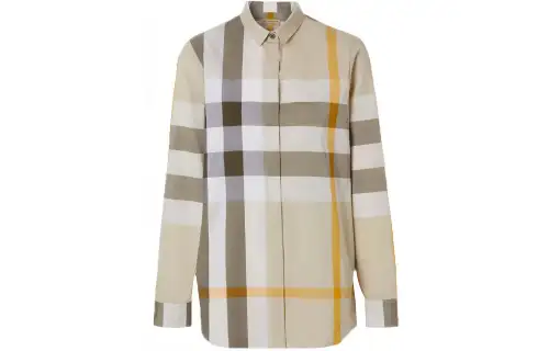 Burberry Shirts Women's Khaki Lapel Moderate Other