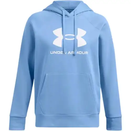Under Armour Rival FleeceBig Logo UA Hoodie Sweatshirt Women's Horizon Blue