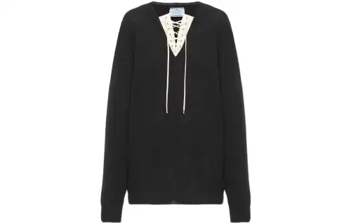 PRADA SS22 Cashmere Sweater Women's Black