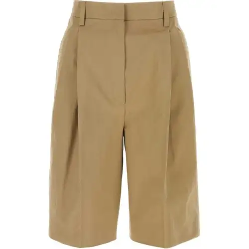 Prada Pleated Bermuda Shorts