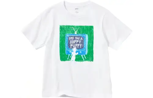 UNIQLO X Disney UNIQLO X , SS23 T Shirts Women's White Crew Neck Moderate Straight Fit