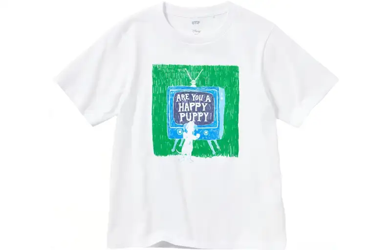 UNIQLO X Disney UNIQLO X , SS23 T Shirts Women's White Crew Neck Moderate Straight Fit