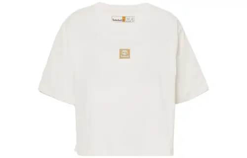 Timberland Drop Shoulder Sleeve T Shirt Women's White