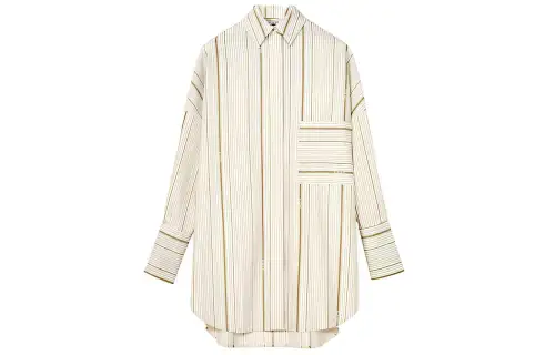 LOEWE Shirts Women's Beige Lapel Moderate