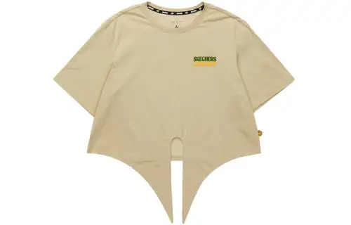 Skechers Drop Shoulder Sleeve T Shirt Women's Irish Cream