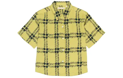 UNIQLO X Marni Women's Oversized Open Collor Shirt Mustard