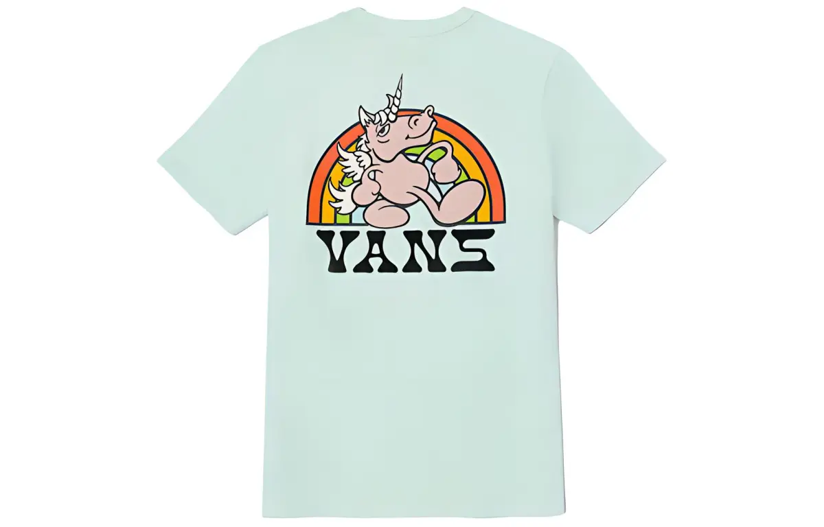 Vans Rainbow Unicorn T Shirt Women's Light Green