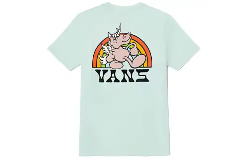 Vans Rainbow Unicorn Regular T Shirt Women's Light Green