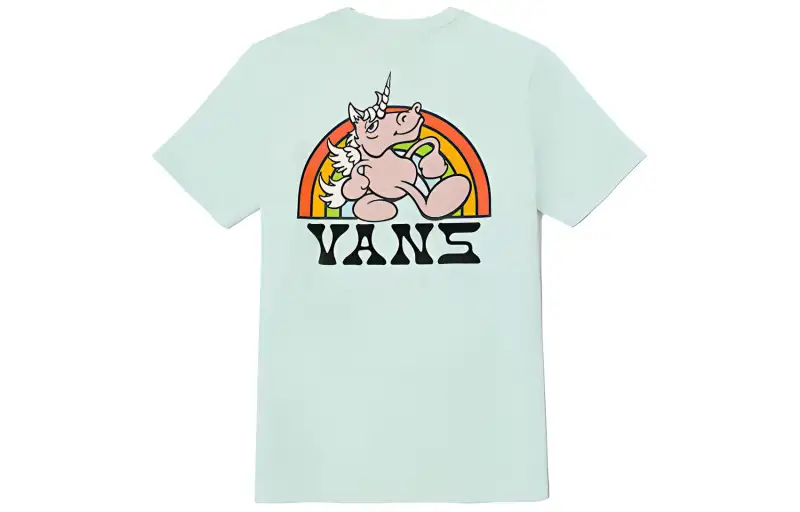 Vans Rainbow Unicorn Regular T Shirt Women's Light Green