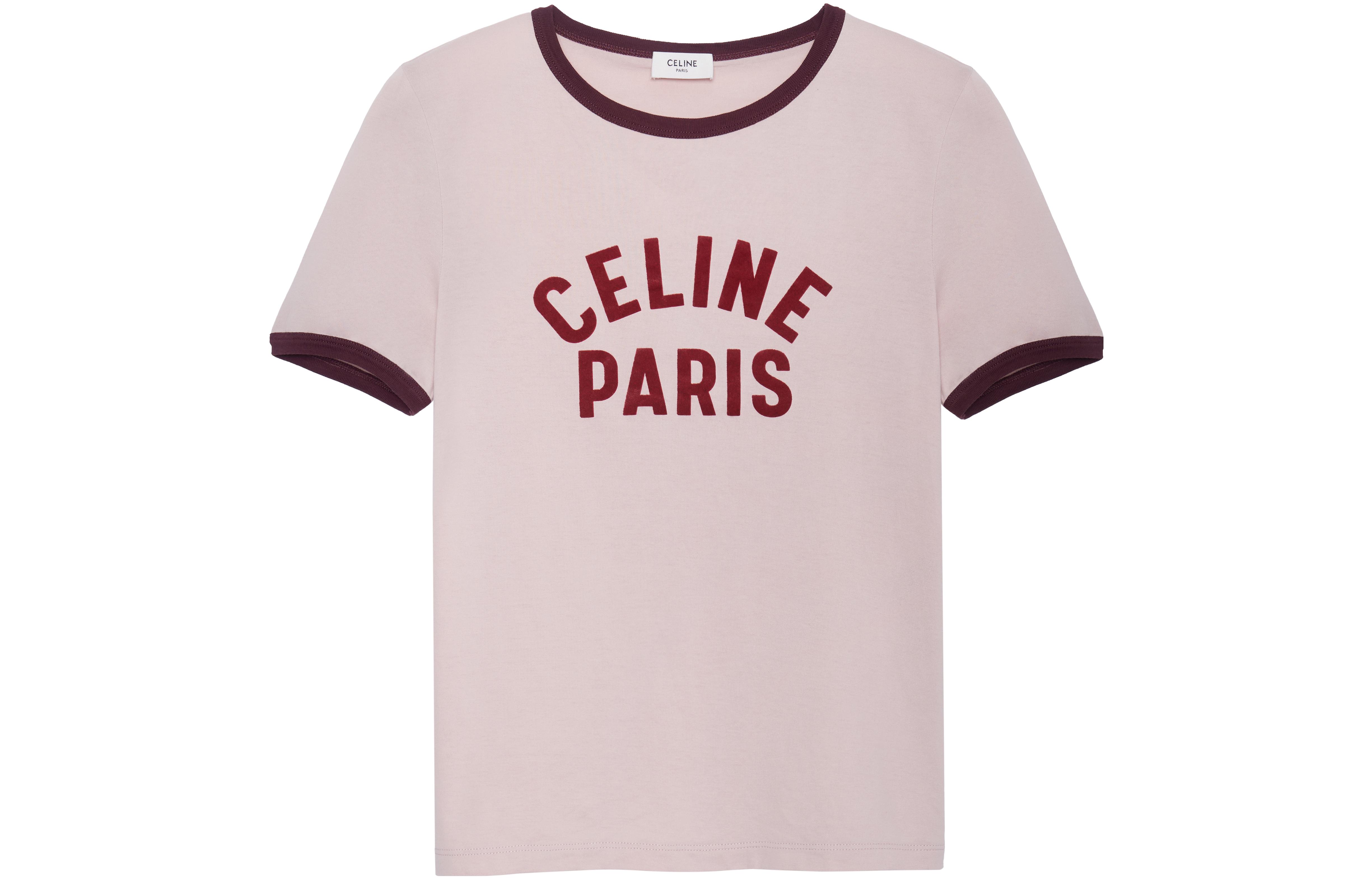 Женская футболка CELINE PARIS Tee (розовая)