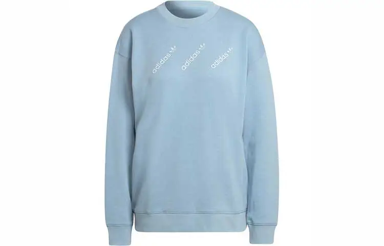 Adidas Originals Sweatshirts Women's Sky Blue Crew Neck Moderate Regular