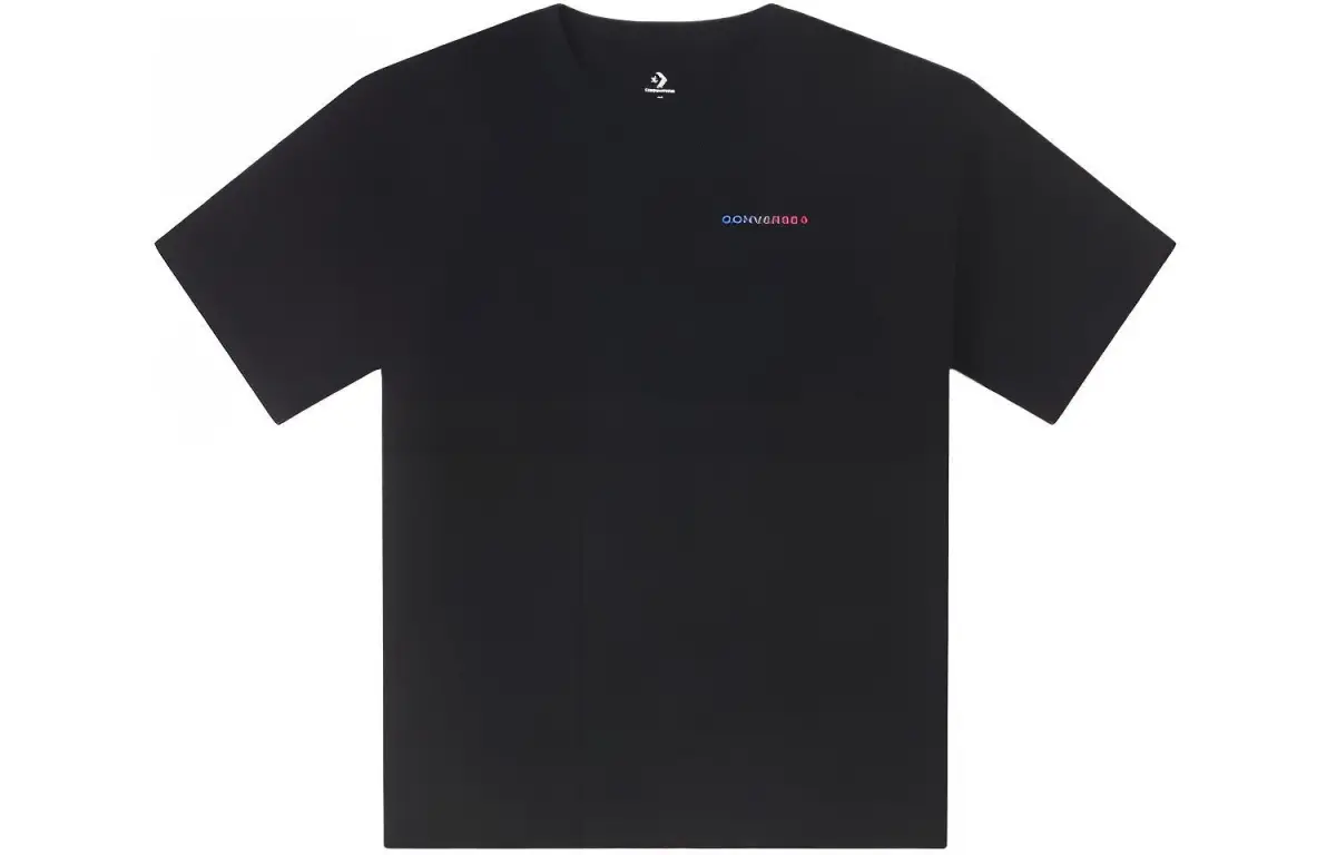 Converse Drop Shoulder Sleeve T Shirt Women's Black
