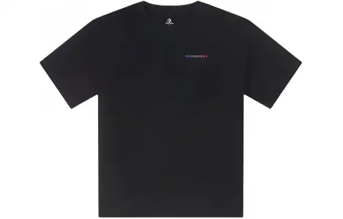 Converse Drop Shoulder Sleeve T Shirt Women's Black