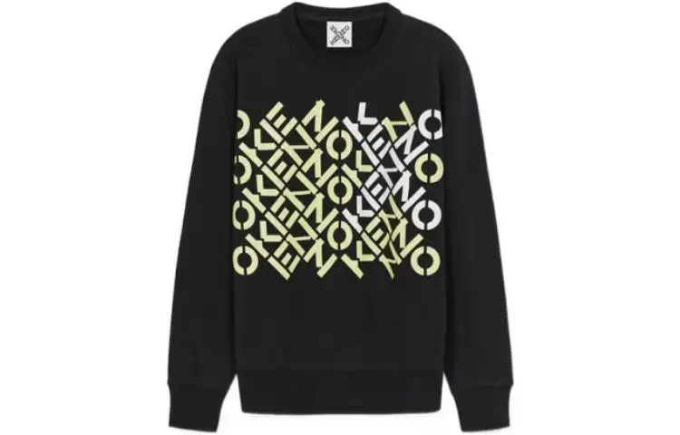 KENZO Sweatshirts Women's Black Crew Neck Moderate Regular