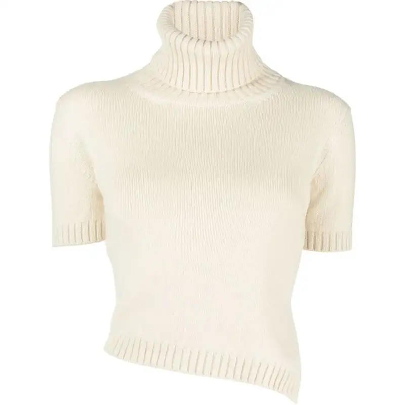 THE ROW Asymmetric Roll-neck Top