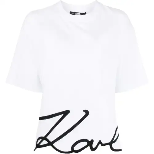 Karl Lagerfeld Signature Hem T Shirt