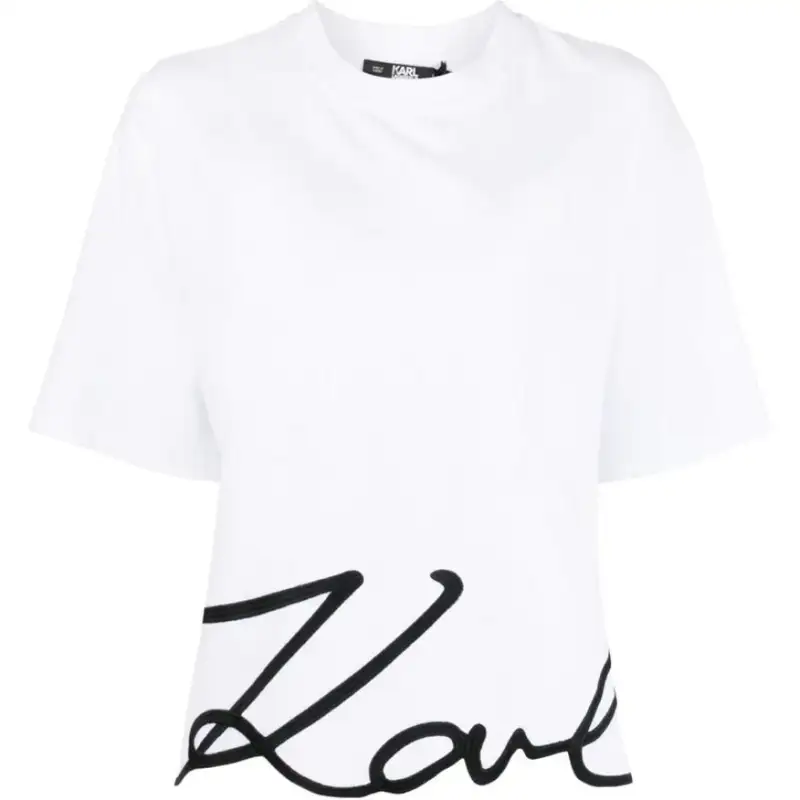 Karl Lagerfeld Signature Hem T Shirt