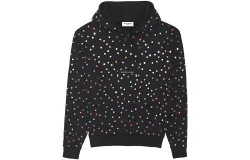 SAINT LAURENT Logo-print Drawstring Hoodie