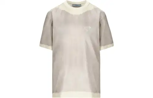Prada round-neck short-sleeve top