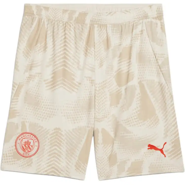 PUMA Manchester City 24/25DRYCELL SS24 Soccer Bottom Men's Beige